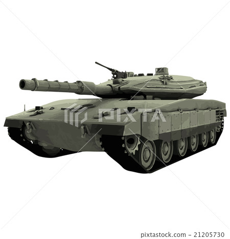Vector military tank illustration 21205730