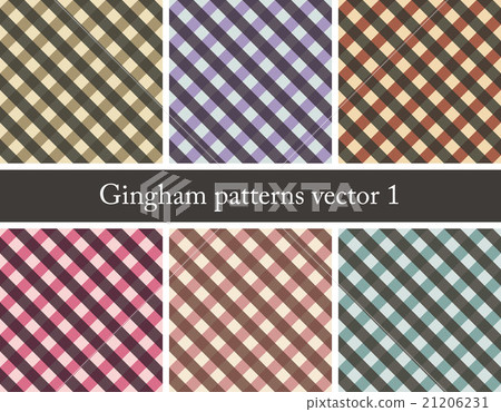 set of seamless gingham patterns set of seamless gingham patterns 21206231