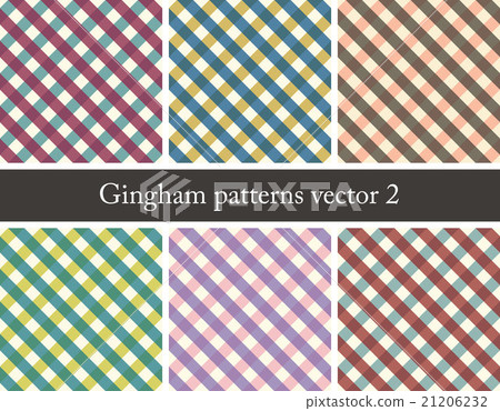 set of seamless gingham patterns 21206232