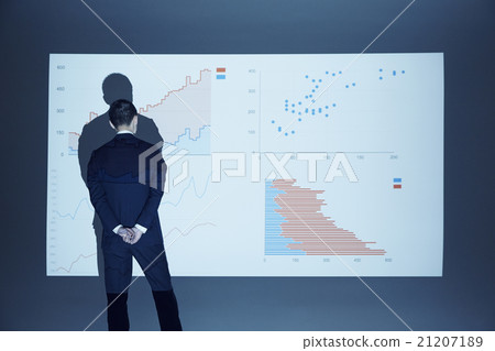 A businessman giving a presentation 21207189