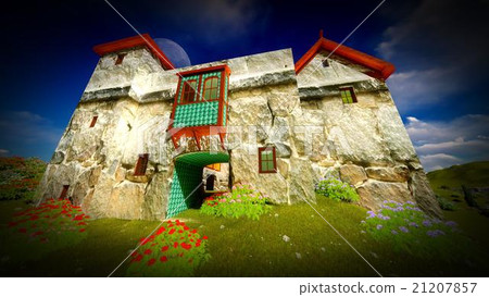 Ancient castle at sunset Ancient castle at sunset 21207857