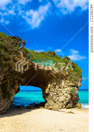 Japan Okinawa Miyakojima sandy beach 21208294