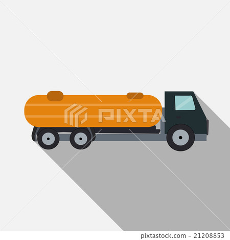 Ftat Truck Vector Illustration 21208853