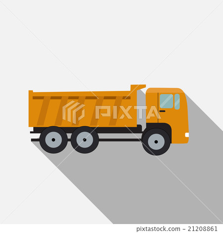 Ftat Truck Vector Illustration 21208861