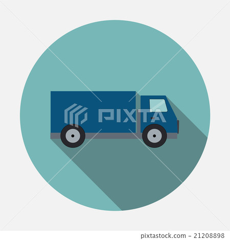 Ftat Truck Vector Illustration 21208898