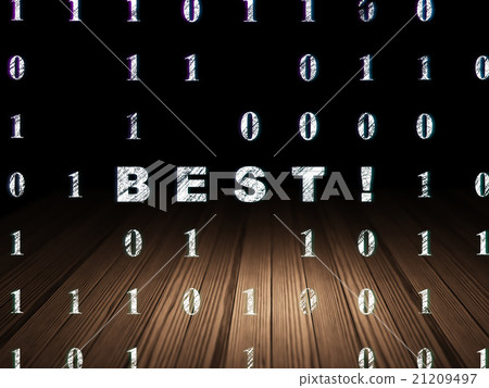 Finance concept: Best! in grunge dark room Finance concept: Best! in grunge dark room 21209497
