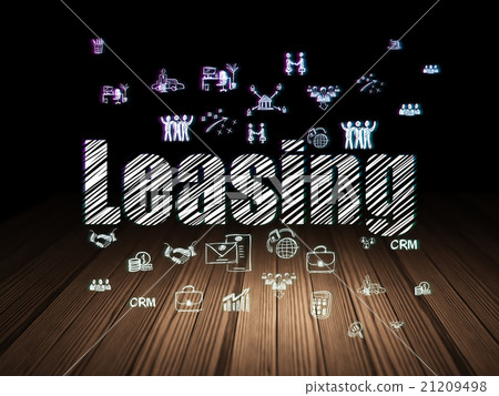 Business concept: Leasing in grunge dark room Business concept: Leasing in grunge dark room 21209498