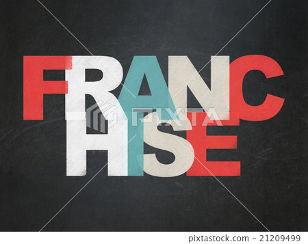 Finance concept: Franchise on School Board Finance concept: Franchise on School Board 21209499