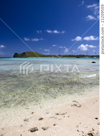 Quiet bay of the island Gabriel. Mauritius. Quiet bay of the island Gabriel. Mauritius. 21209509