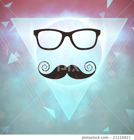 Composite image of mustache logo 21210921