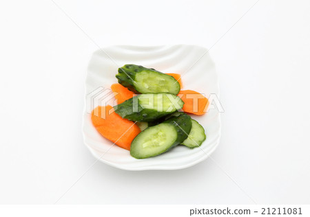 Cucumber and carrots rice bran pickles Cucumber and carrots rice bran pickles 21211081