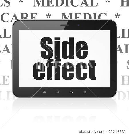 Medicine concept: Tablet Computer with Side Effect Medicine concept: Tablet Computer with Side Effect 21212281