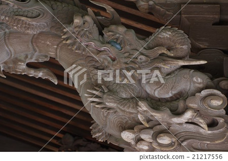 Shinshu Shiojiri Ikuhiko(Noi Hiko)Shrine Main Hall Shrimp彩虹龍的高架雕塑立川立川立川精彩的雕塑組精彩 Shinshu Shiojiri Ikuhiko(Noi Hiko)Shrine Main Hall Shrimp彩虹龍的高架雕塑立川立川立川精彩的雕塑組精彩 21217556