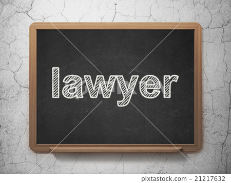 Law concept: Lawyer on chalkboard background 21217632