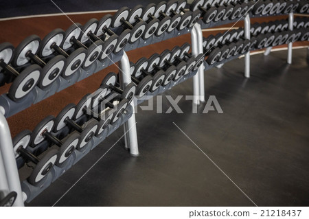Close up of some Dumbbells 21218437