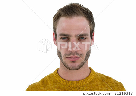 Hipster man looking serious Hipster man looking serious 21219318