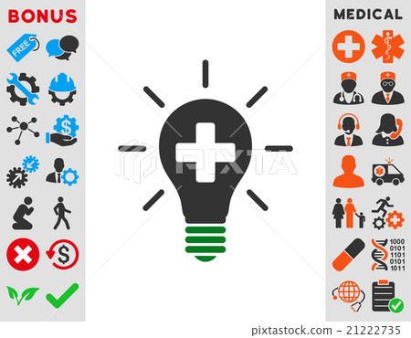 Medical Electric Lamp Icon 21222735