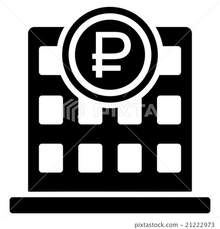 Rouble Bank Office Icon Rouble Bank Office Icon 21222973