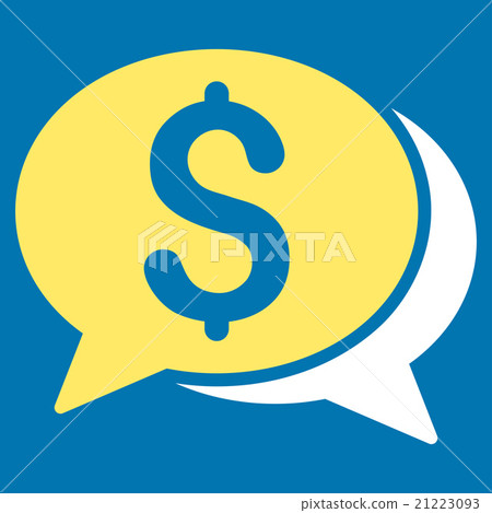 Financial Chat Icon Financial Chat Icon 21223093