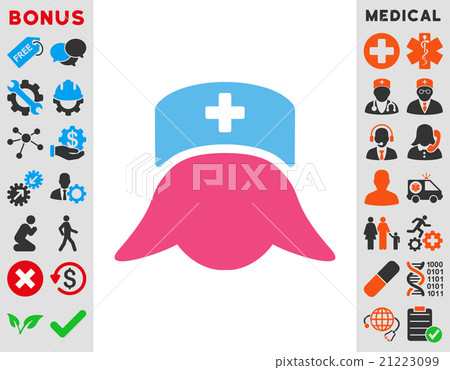 Hospital Nurse Head Icon Hospital Nurse Head Icon 21223099