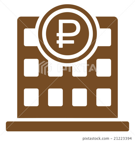 Rouble Bank Office Icon Rouble Bank Office Icon 21223394