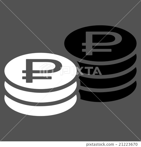 Rouble Coin Stacks Icon Rouble Coin Stacks Icon 21223670