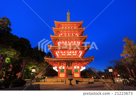 Takahata Fudobo五層塔夜景 Takahata Fudobo五層塔夜景 21223673