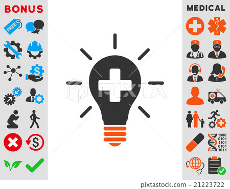 Medical Electric Lamp Icon 21223722