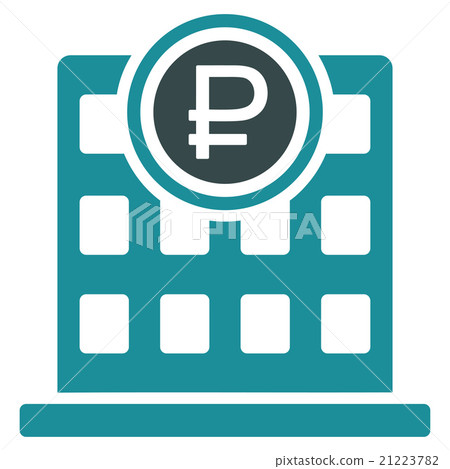 Rouble Bank Office Icon Rouble Bank Office Icon 21223782