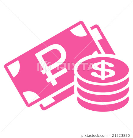 Rouble And Dollar Cash Icon 21223820