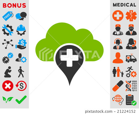 Medical Cloud Icon Medical Cloud Icon 21224152