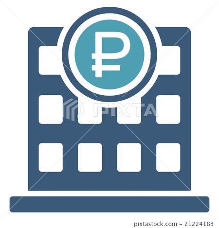 Rouble Bank Office Icon Rouble Bank Office Icon 21224183