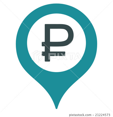 Rouble Bank Marker Icon Rouble Bank Marker Icon 21224573
