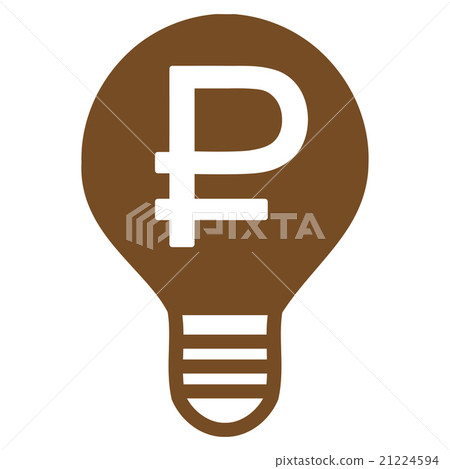 Rouble Bulb Icon Rouble Bulb Icon 21224594