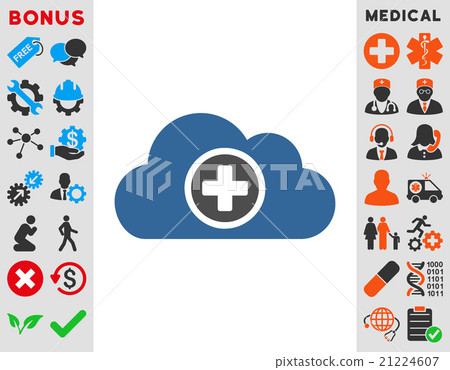 Health Care Cloud Icon 21224607