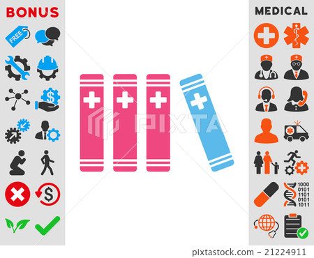 Medical Books Icon Medical Books Icon 21224911