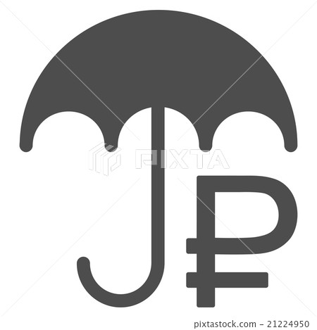 Rouble Umbrella Icon Rouble Umbrella Icon 21224950