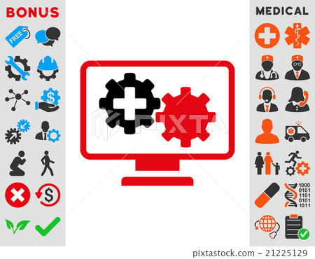 Medical Process Monitoring Icon - Stock Illustration [21225129] - PIXTA