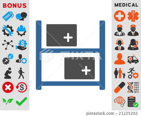 Medical Warehouse Icon Medical Warehouse Icon 21225202