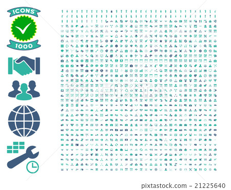 Collection Of 1000 Flat Vector Icons-插圖素材 [21225640] - PIXTA圖庫