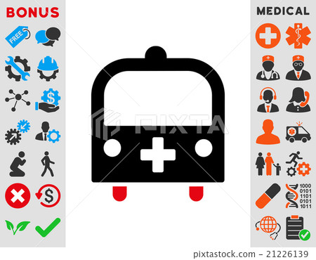 Medical Bus Icon Medical Bus Icon 21226139