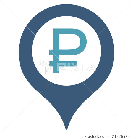 Rouble Bank Marker Icon Rouble Bank Marker Icon 21226574