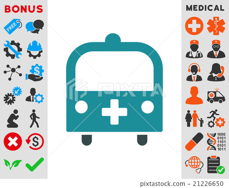 Medical Bus Icon Medical Bus Icon 21226650