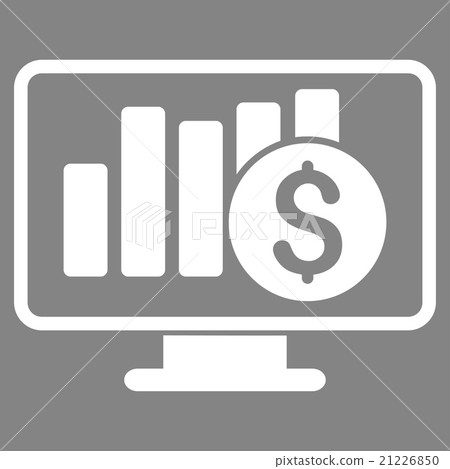 Stock Market Monitoring Icon Stock Market Monitoring Icon 21226850