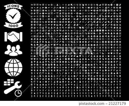 Collection of 1000 flat vector icons Collection of 1000 flat vector icons 21227179