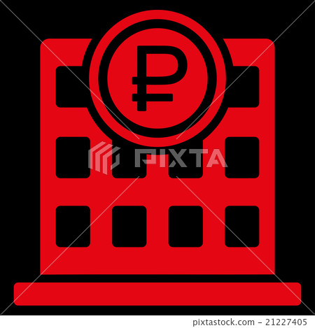 Rouble Bank Office Icon Rouble Bank Office Icon 21227405