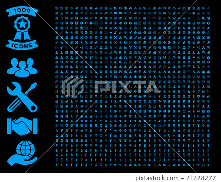 Set Of 1000 Flat Vector Icons Set Of 1000 Flat Vector Icons 21228277