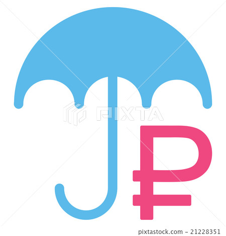 Rouble Umbrella Icon Rouble Umbrella Icon 21228351