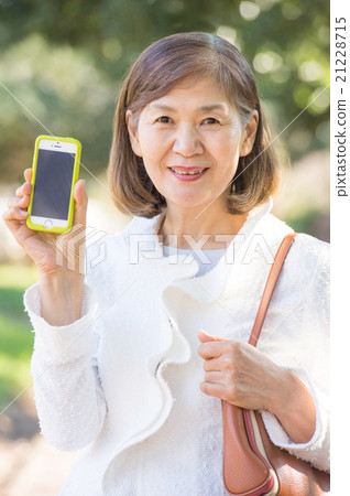 A smiling senior woman A smiling senior woman 21228715