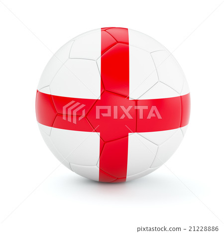 Soccer football ball with England flag Soccer football ball with England flag 21228886